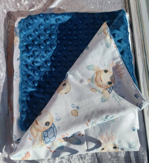 Couverture coton/Minky personnalisable