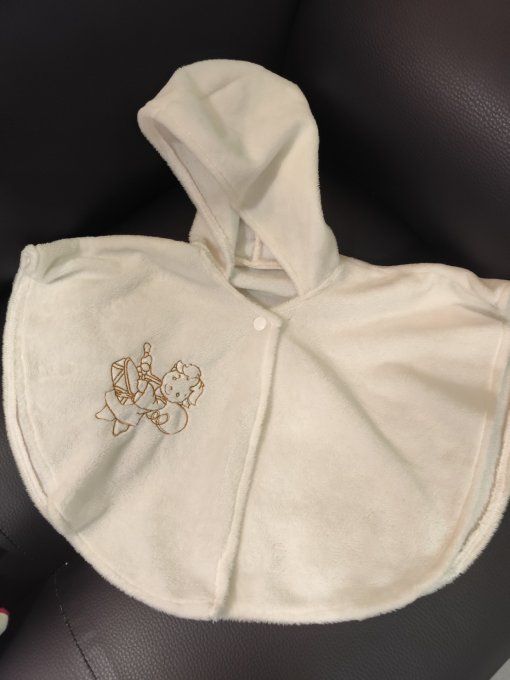 Cape baptême ange musicien 