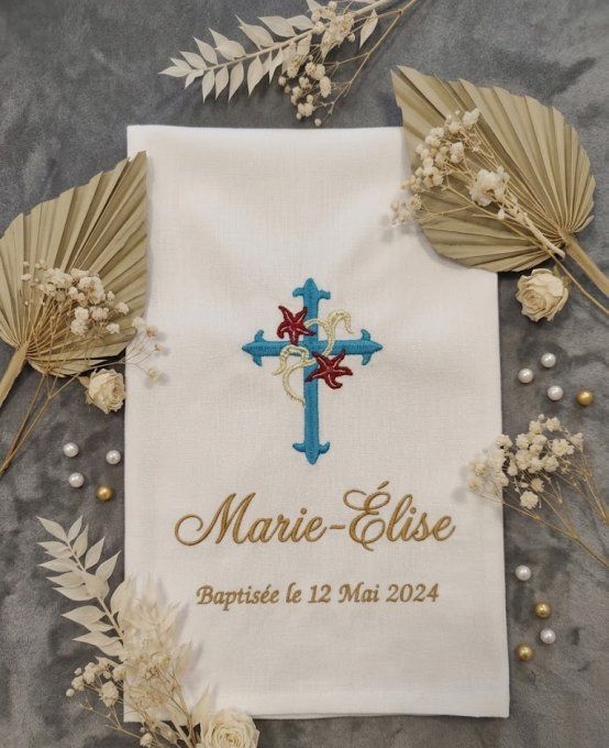 Écharpe croix bleue