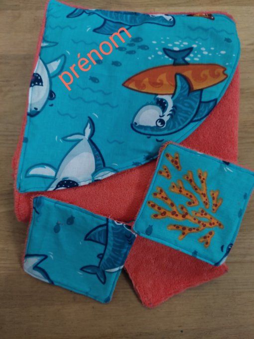 Le requin et lingettes personnalisable