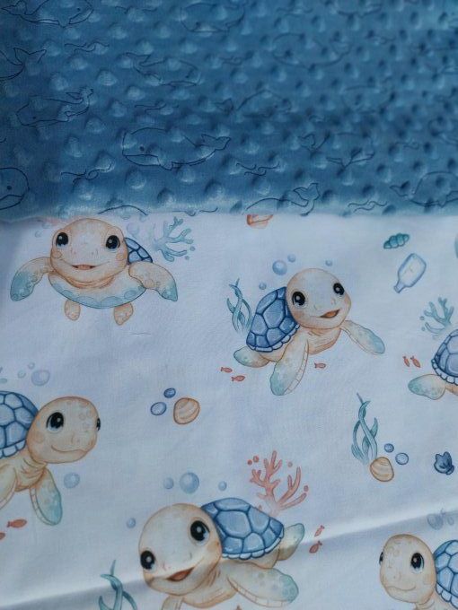 Couverture coton/Minky personnalisable